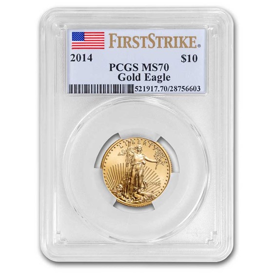 2014 1/4 oz Gold American Eagle MS-70 PCGS (FS) 2014 1/4 oz Gold American Eagle MS-70 PCGS (FS)